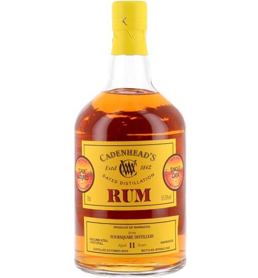  Rhums Vieux FOURSQUARE Cadenhead 11 Ans 55%