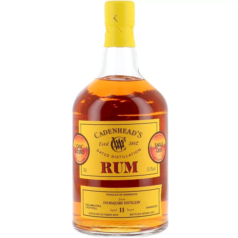  Rhums Vieux FOURSQUARE Cadenhead 11 Ans 55%