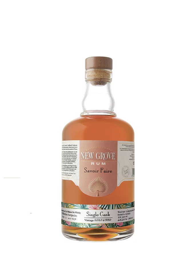 NEW GROVE 2010 Single Cask 550 Antipodes 65.20% (avec étui)