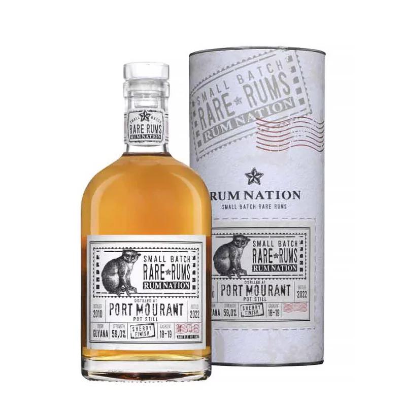  Rhums Vieux RUM NATION 2010 12 Ans Port Mourant Sherry Finish 59%