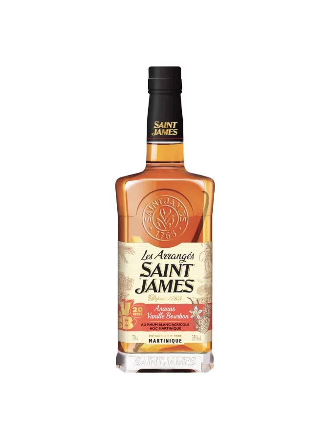 Rhum Arrangé SAINT JAMES Ananas Victoria Vanille Bourbon 35%