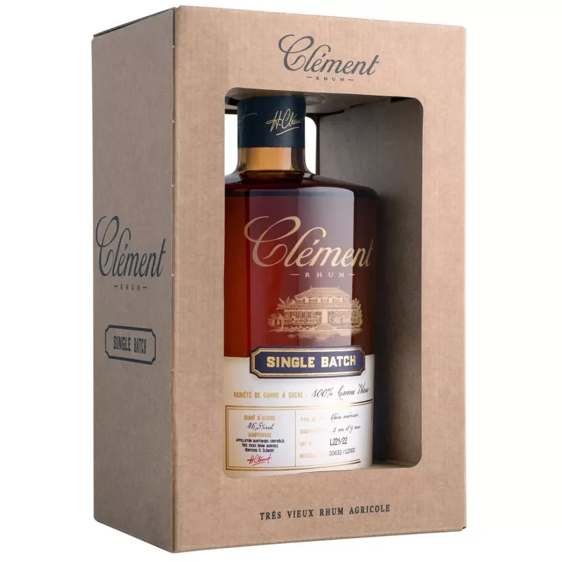  Rhums Agricoles CLEMENT Single Cask 100 % Canne Bleue 46.50% 50cl