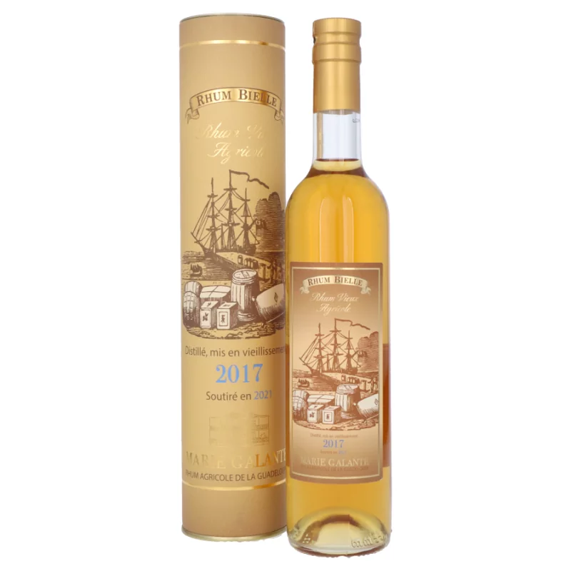  Rhums Vieux BIELLE 2017 4 Ans 42% 50cl (Avec étui)