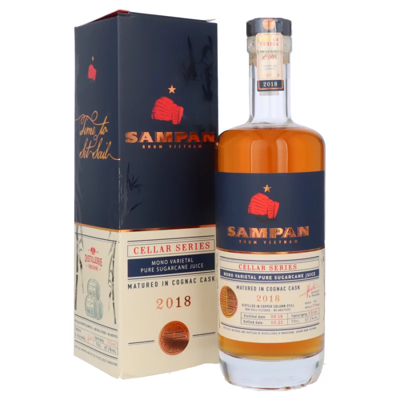  Rhums Vieux SAMPAN Cellar Series 2018 Cognac Cask 47.1%