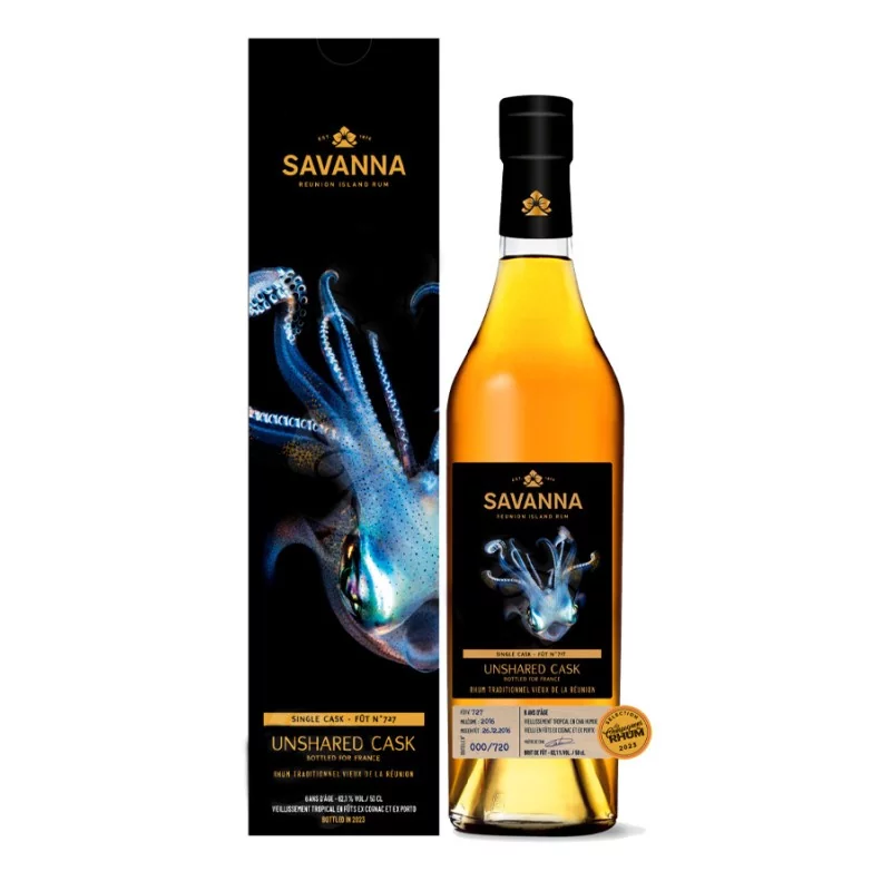  La Réunion SAVANNA Unshared Cask 727 62.1% 50cl