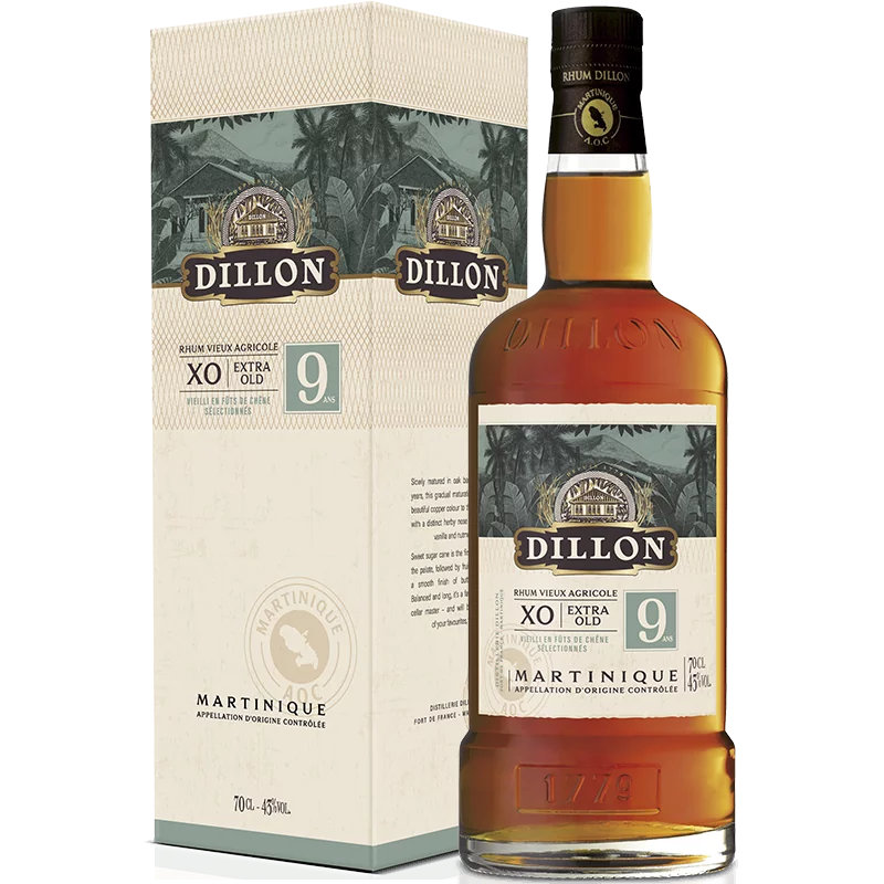  Rhums Agricoles DILLON XO 9 Ans 43%