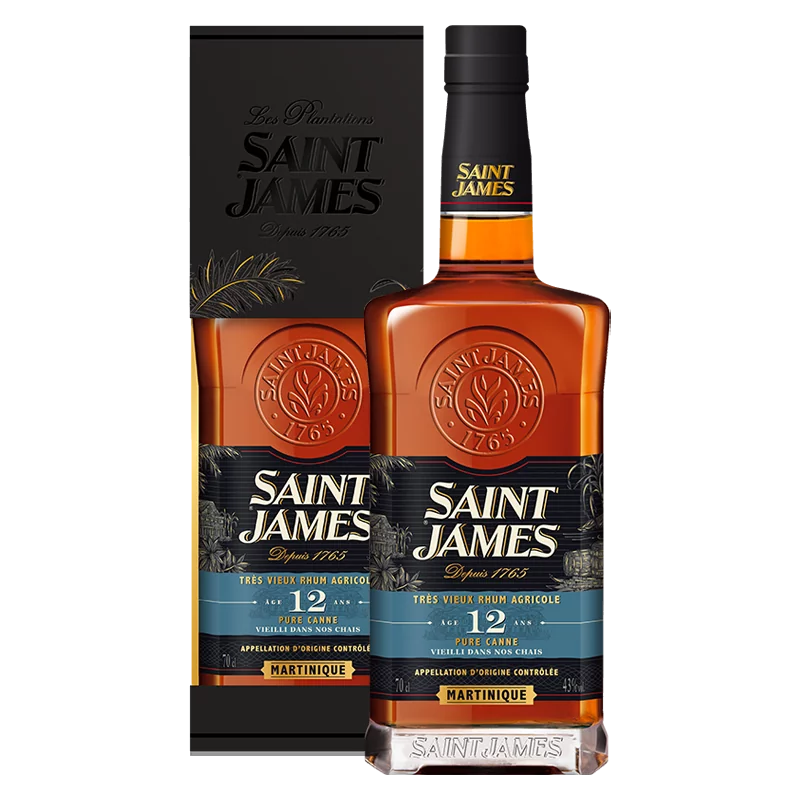  Rhums Agricoles SAINT JAMES Très Vieux Rhum 12 Ans 43%