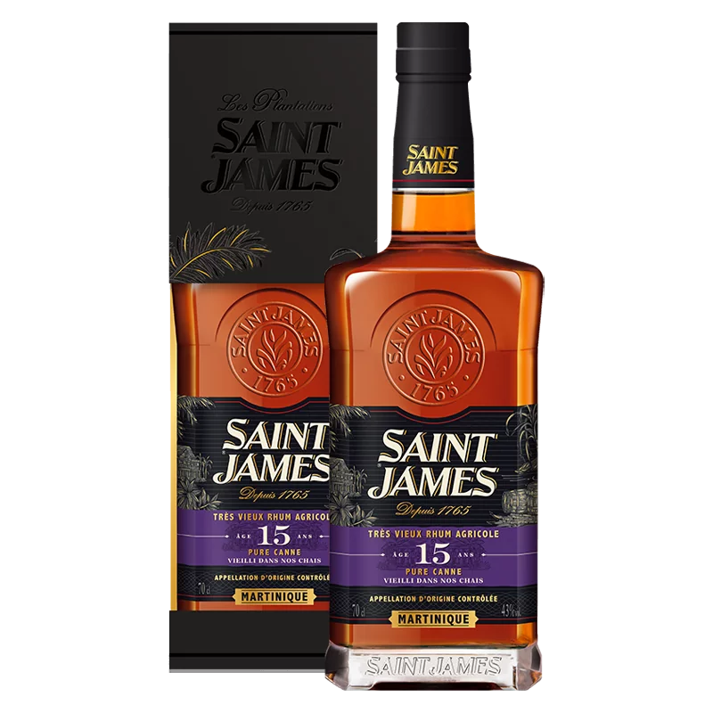  Rhums Agricoles SAINT JAMES Très Vieux Rhum 15 Ans 43%