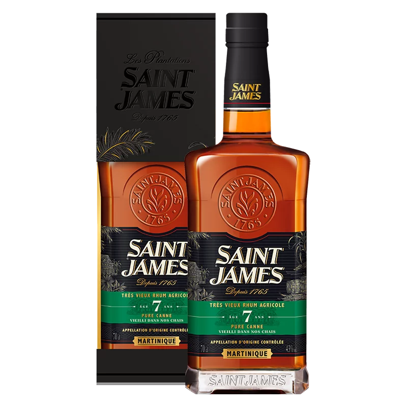  Rhums Agricoles SAINT JAMES Très Vieux Rhum 7 Ans 43%