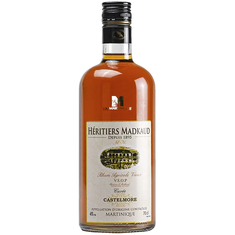  Rhums Agricoles HERITIERS MADKAUD VSOP Castelmore 40%