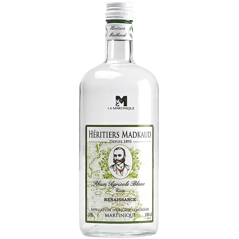  Rhums Blancs HERITIERS MADKAUD Renaissance 40% 1Litre