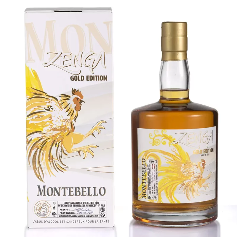  Rhums Agricoles MONTEBELLO Zenga Gold 60%