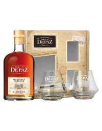  Les Coffrets Coffret DEPAZ Vieux Plantation + 2 Verres 45%