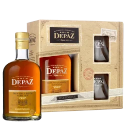  Les Coffrets Coffret DEPAZ Vsop Réserve Spéciale + 2 Verres 45%