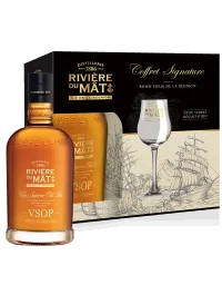  Les Coffrets Coffret RIVIÈRE DU MÂT VSOP + 2 Verres 43%