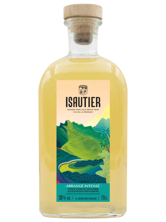 Rhum Arrangé ISAUTIER Intense Citron Gingembre 30% 70cl