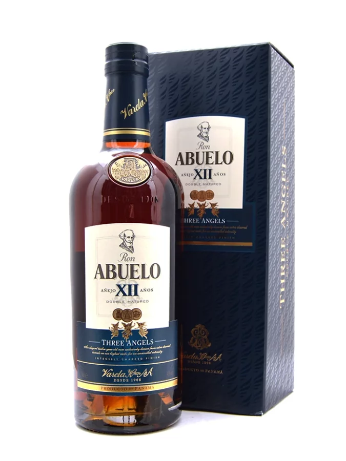 Cadeau Rhum ABUELO 12 Ans 70 cl + 2 Verres Rhum ambré du Panama