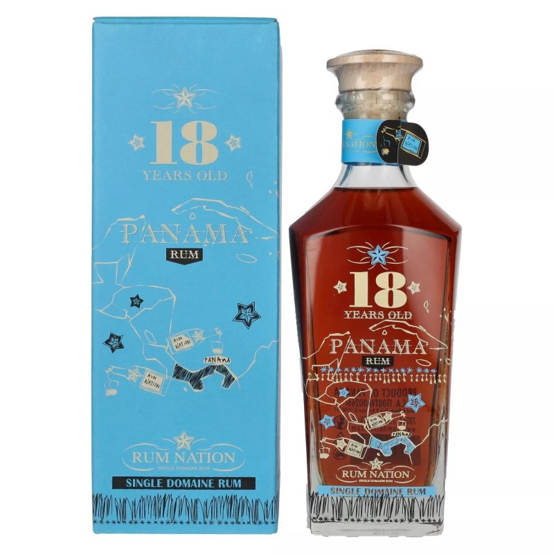  Rhums Vieux RUM NATION 18 ans Panama Decanter 40%