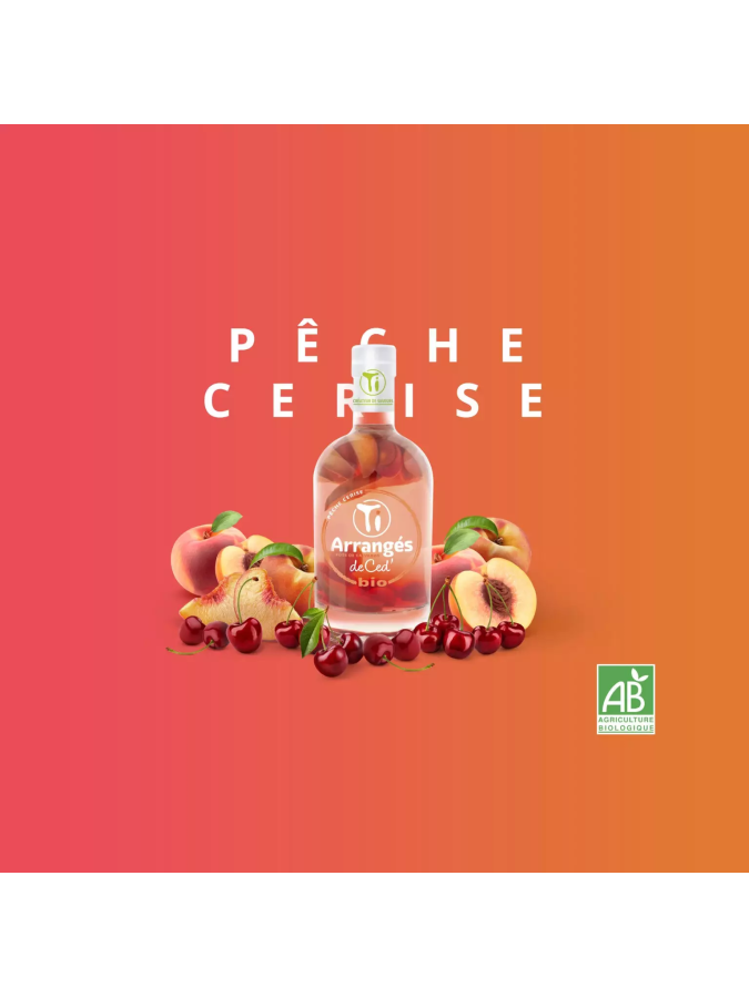 Rhum Arrangé CED - Pêche Cerise Bio 21%