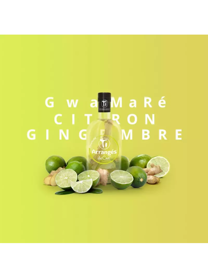 Rhum Arrangé CED - Gwamaré Citron Gingembre 32%