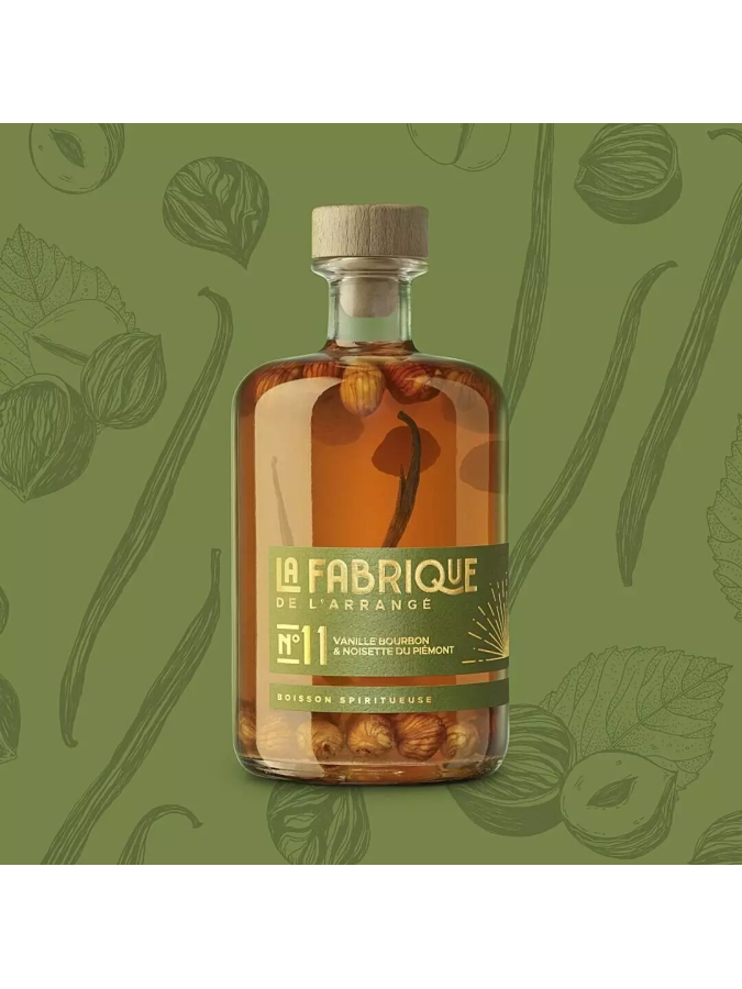 Rhum Arrangé LA FABRIQUE DE L'ARRANGÉ N°11 Vanille Bourbon & Noisette du Piémont 31%