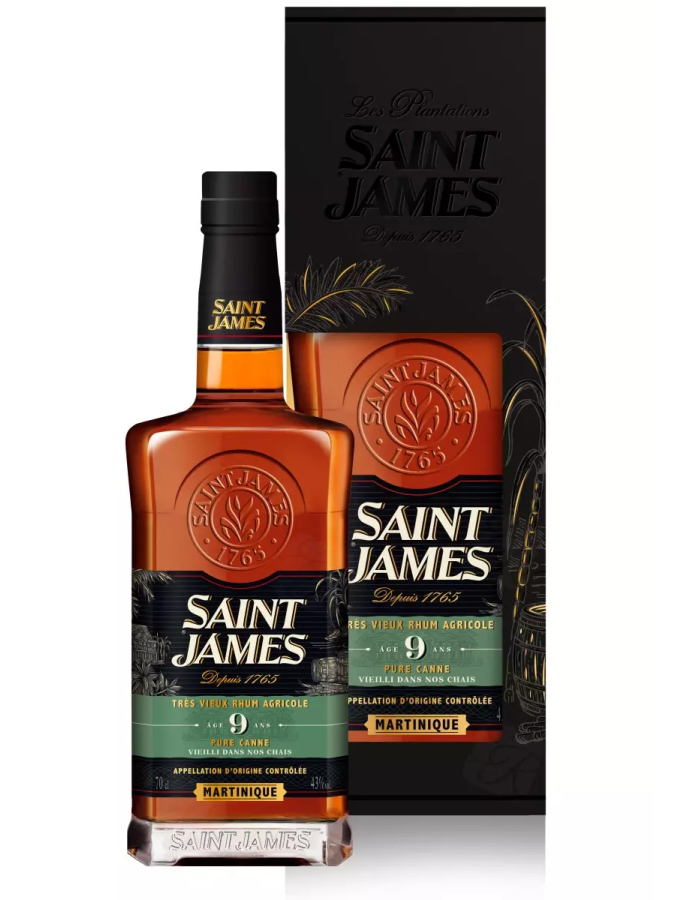 SAINT JAMES Très Vieux Rhum 9 Ans 43% SAINT JAMES Très Vieux Rhum 9 Ans 43%