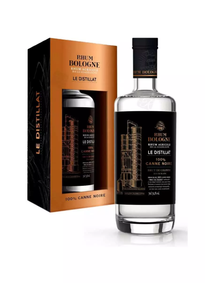 BOLOGNE Le Distillat 100% Canne Noire 70.2% (Avec coffret)