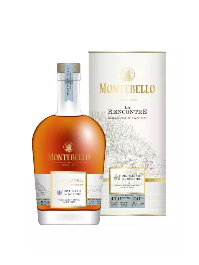 MONTEBELLO 7 Ans La Rencontre Finish Whisky Breton 47.6% 50cl MONTEBELLO 7 Ans La Rencontre Finish Whisky Breton 47.6% 50cl
