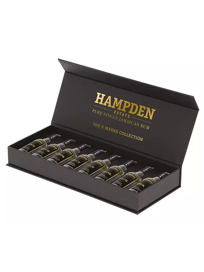 Hampden 8 ans Coffret cadeau 2 verres Rhum