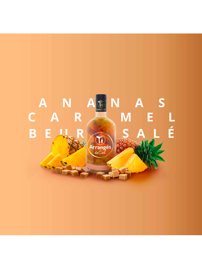 Rhum Arrangé CED - Ananas Caramel Beurre Salé 32%