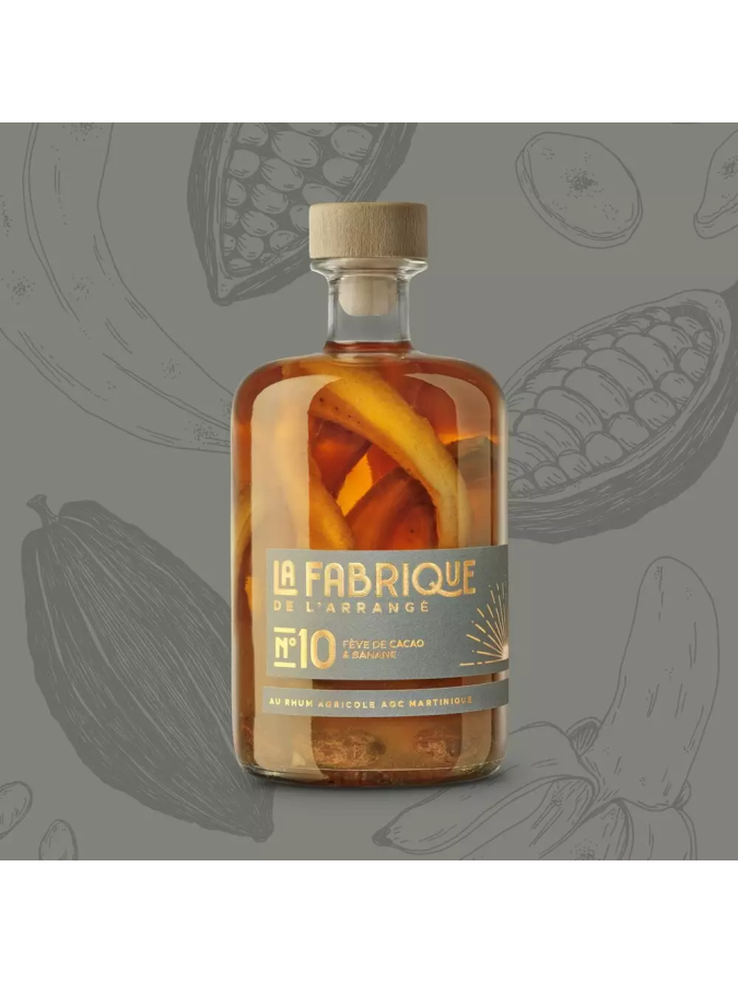 Rhum Arrangé LA FABRIQUE DE L'ARRANGÉ N°10 Fève de Cacao & Banane 32%