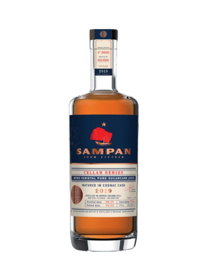 SAMPAN Cellar Series 2019 Cognac Cask 45.1% (Avec étui)