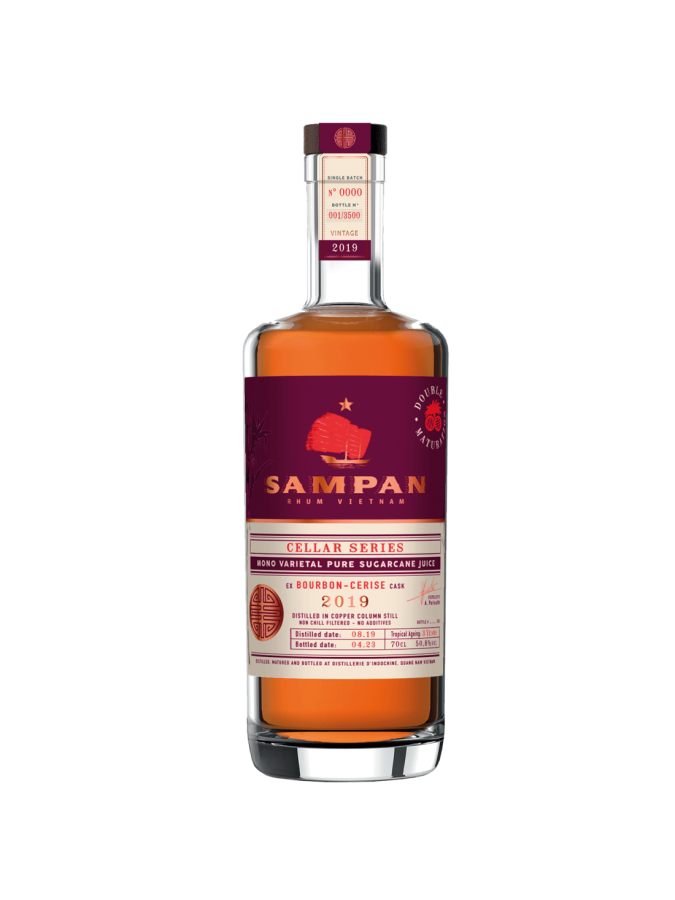 SAMPAN Cellar Series Bourbon Cerise 45% (Avec étui)