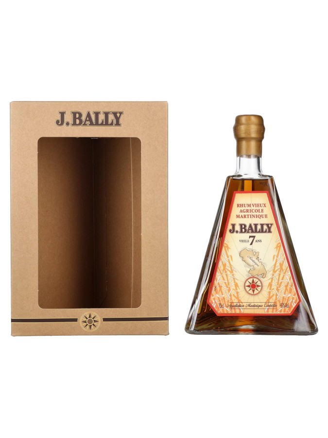 BALLY 7 ans Bouteille Pyramide 45% (avec étui)
