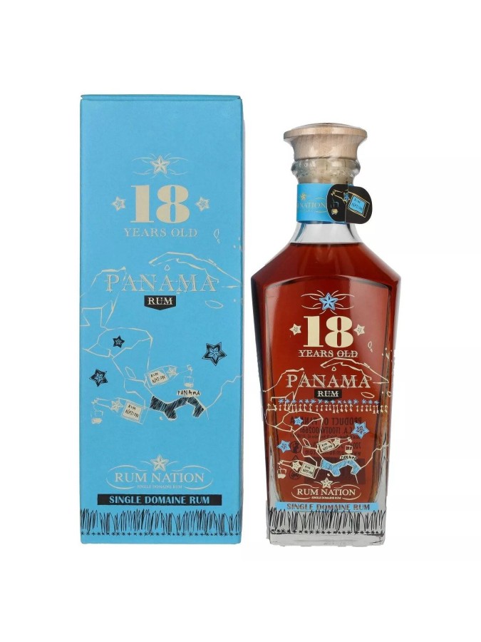 RUM NATION 18 ans Panama Decanter 40% RUM NATION 18 ans Panama Decanter 40%
