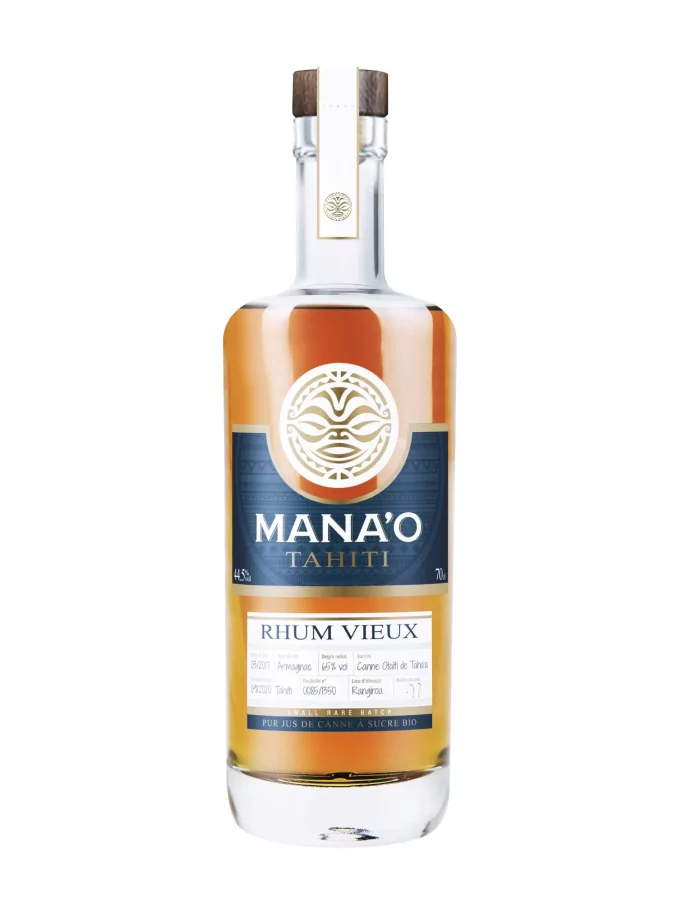 MANA'O TAHITI Vieux Pur Jus De Canne Bio 44%