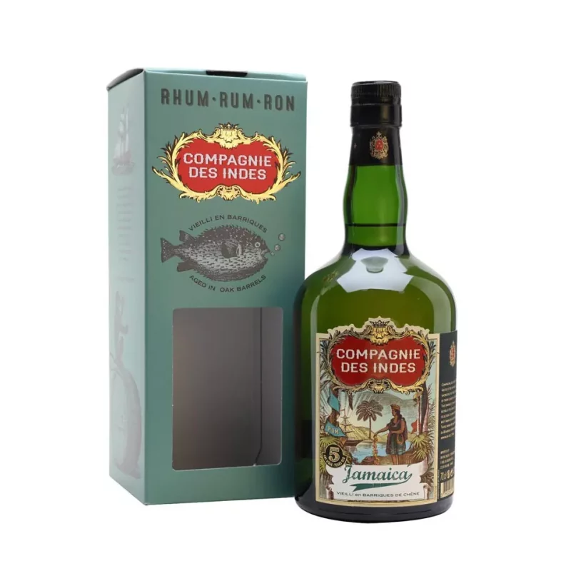  Rhums Vieux COMPAGNIE DES INDES Jamaique 5 ans 43%