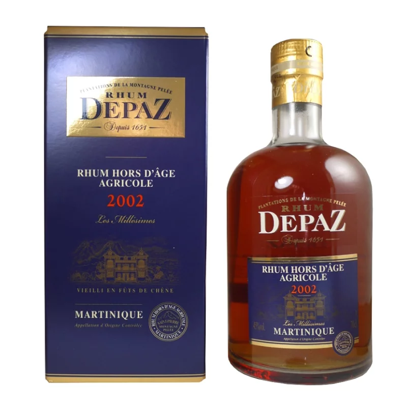  Rhums Agricoles DEPAZ Millésime 2002 45%
