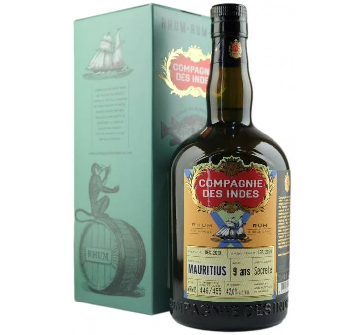  Rhums Vieux COMPAGNIE DES INDES Mauritius 9 ans 42%
