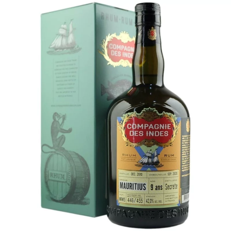  Rhums Vieux COMPAGNIE DES INDES Mauritius 9 ans 42%