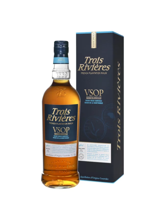 TROIS RIVIERES VSOP Rhum Martinique Coffret 2 verres - 70cl - 40°vol