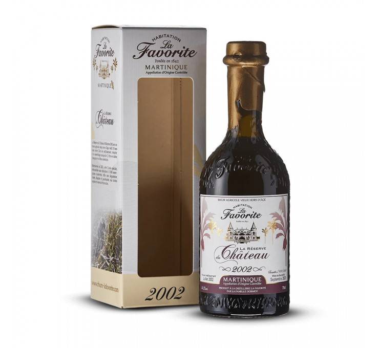  Rhums Agricoles LA FAVORITE Réserve du Château 2002 18 Ans 41,20%