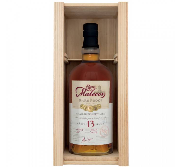  Rhums Vieux MALECON 13 Ans Coffret Bois 50,5%