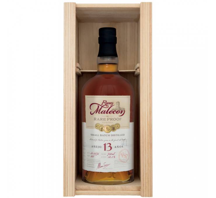  Rhums Vieux MALECON 13 Ans Coffret Bois 50,5%