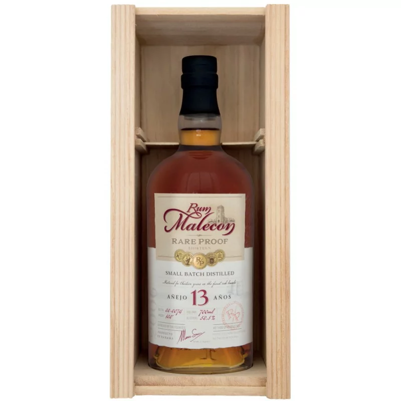  Rhums Vieux MALECON 13 Ans Coffret Bois 50,5%